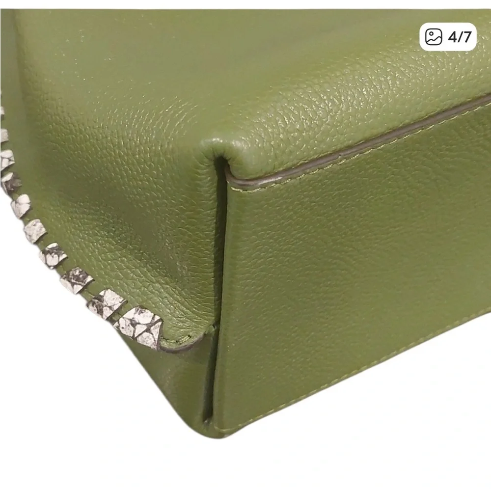 Michael Kors Joan Green & Black Snake Pattern